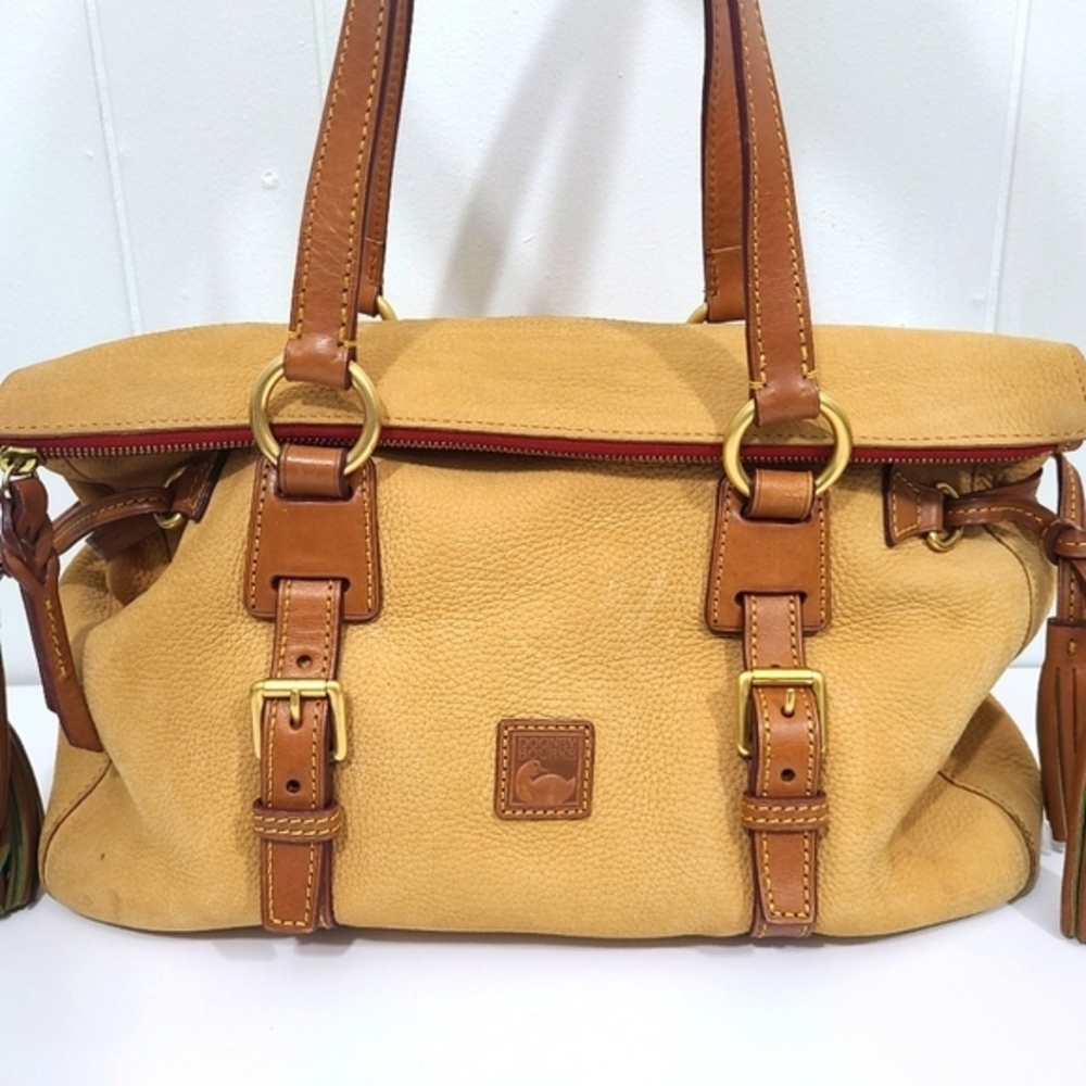 Dooney & Bourke Camel and Chestnut Shoulder Bag